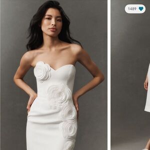 NWT Helsi Kaia Strapless 3D flower midi dress